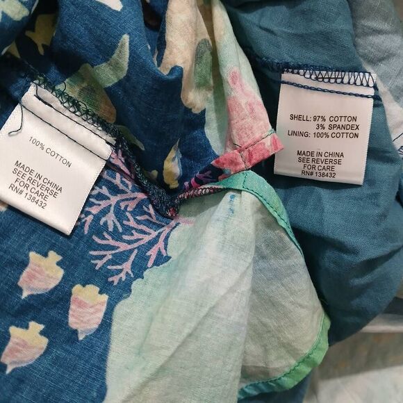 Modcloth womens small peterpan top and skirt set blue skirt has pockets - Picture 9 of 9